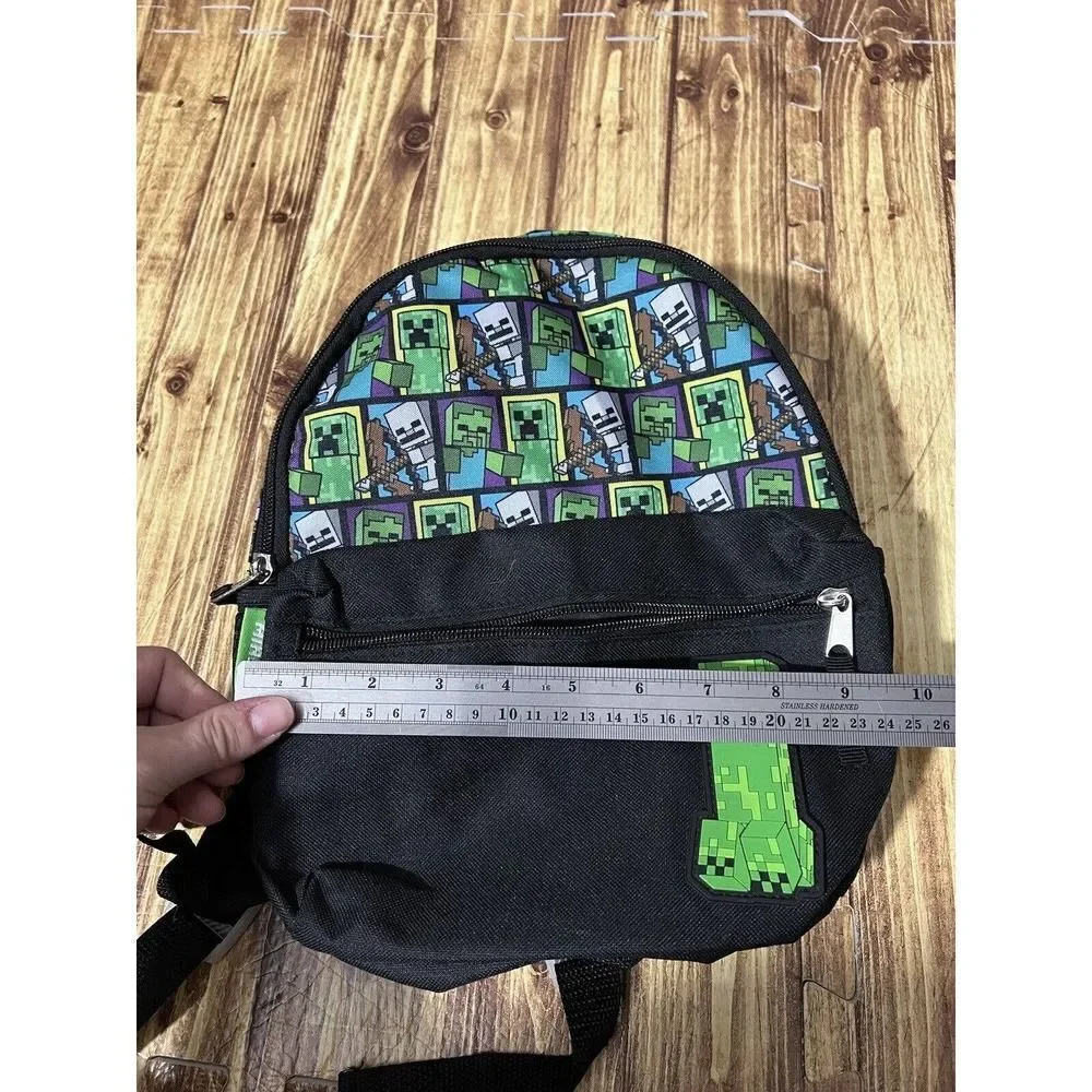 Minecraft Creeper Mini Kids Backpack Zip Up